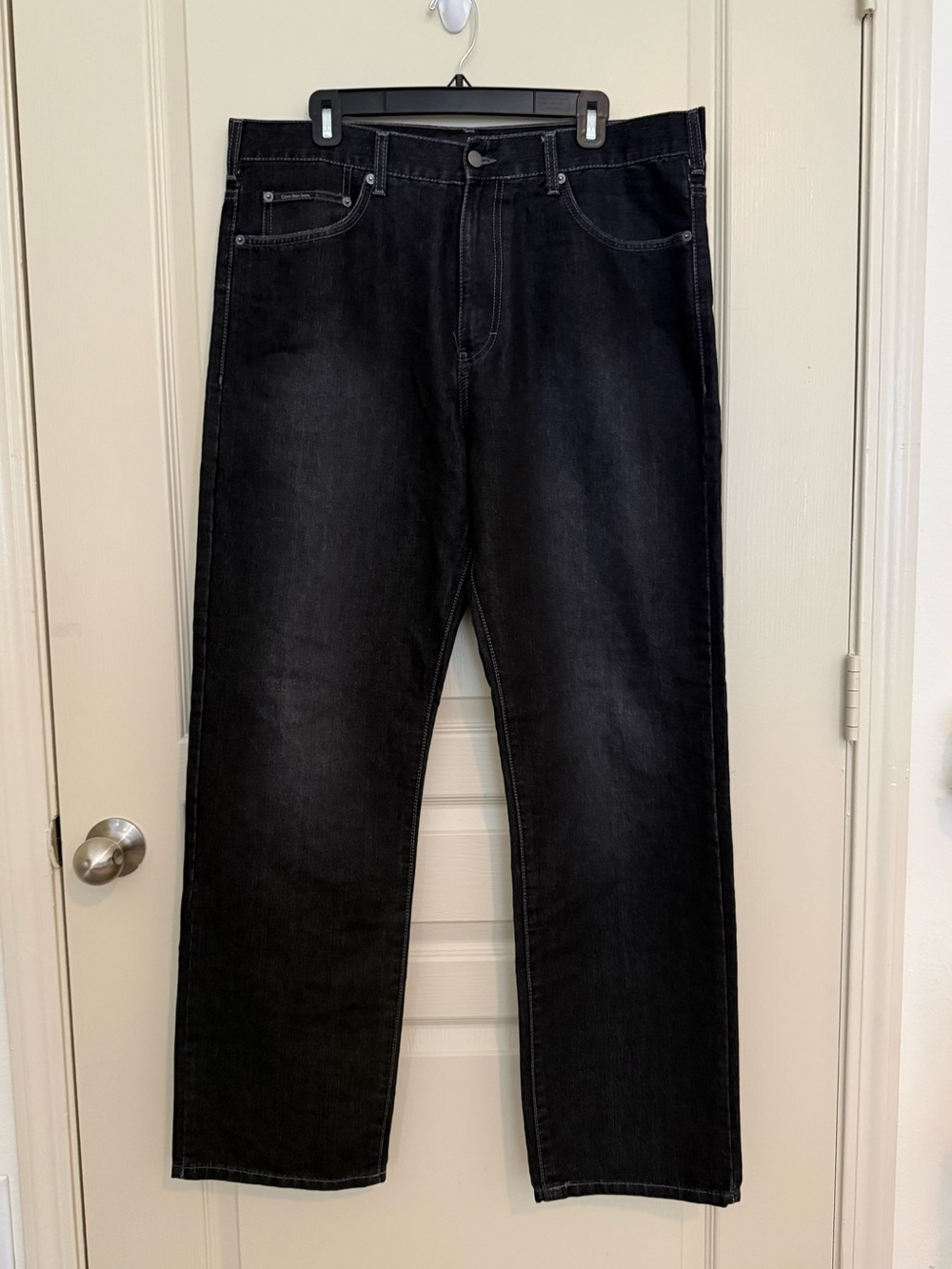 Calvin Klein Jeans Men's Black Straight Jeans